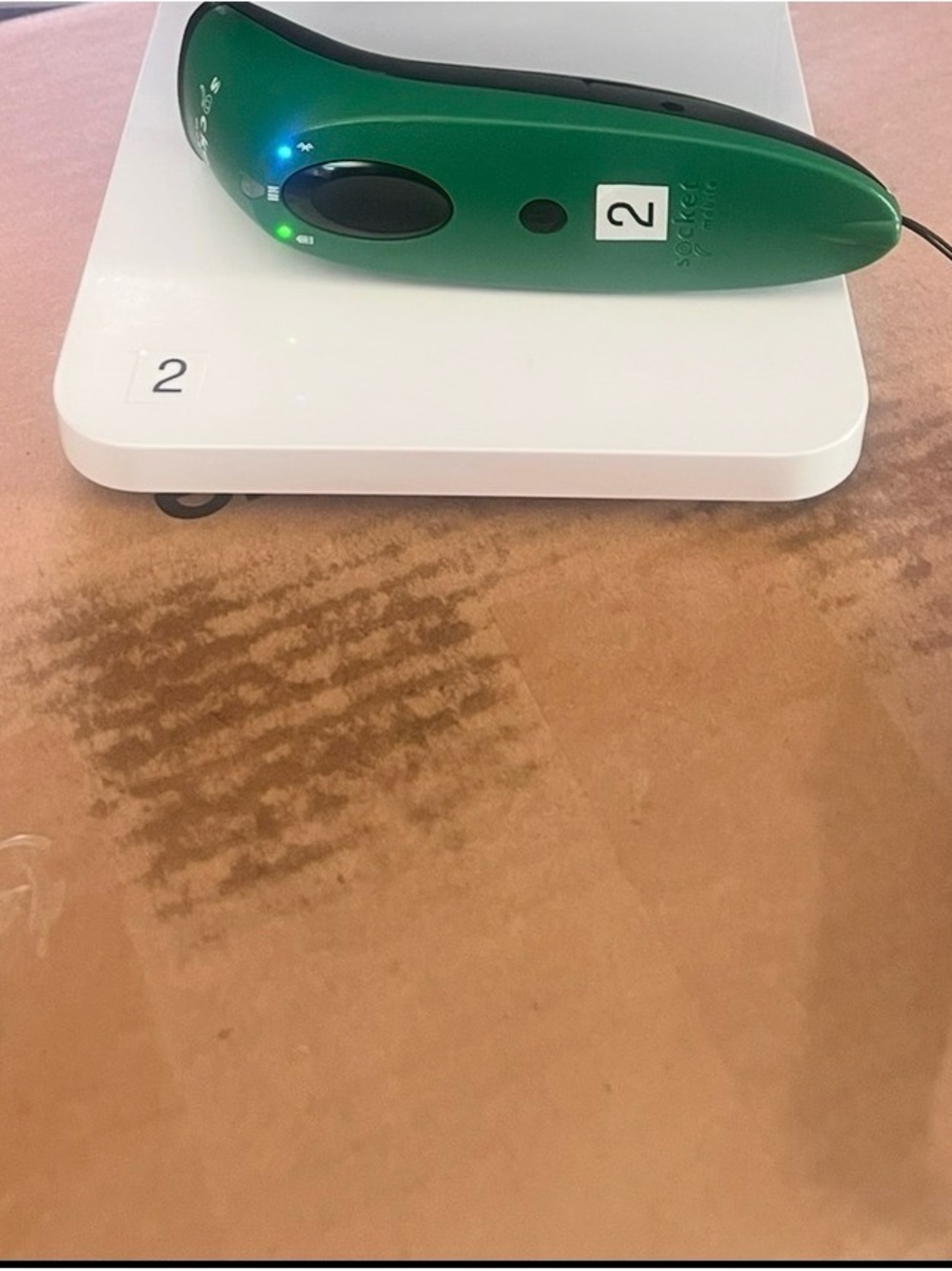 Green Socket Mobile Barcode Handheld Wireless Scanner